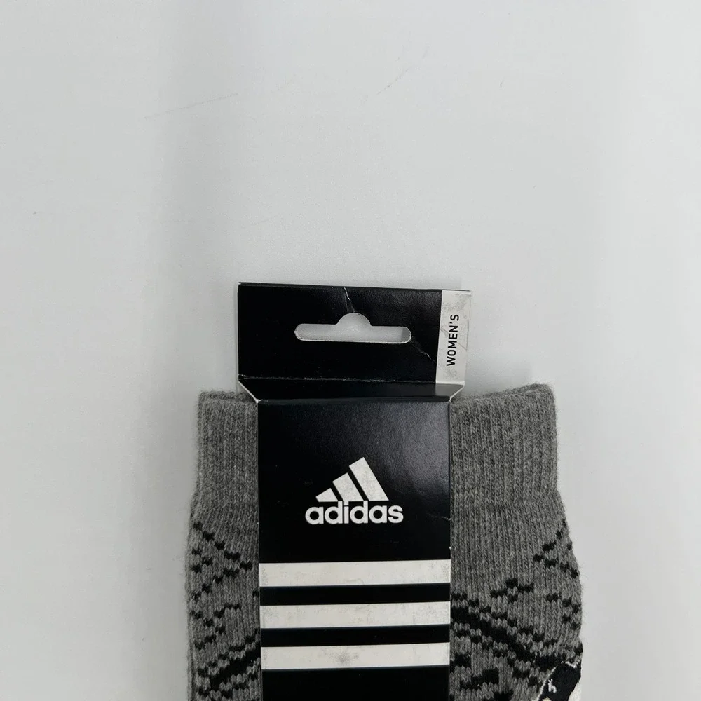 Adidas Pittsburgh‎ Penguins NHL Womens Fair Isle Knit Socks Gray OSFA